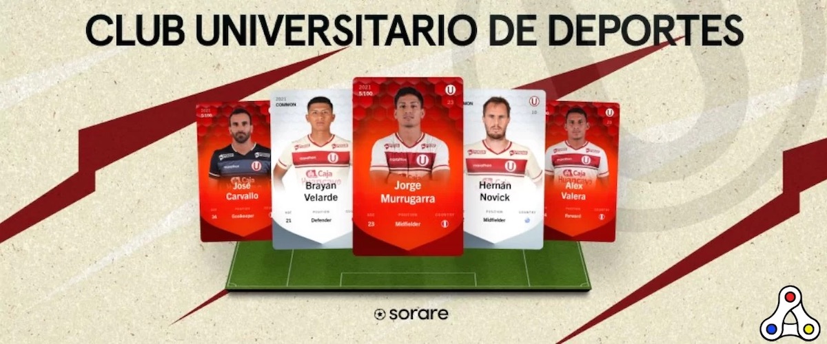 Tarjetas de Sorare de los jugadores del Universitario de Deportes del Perú