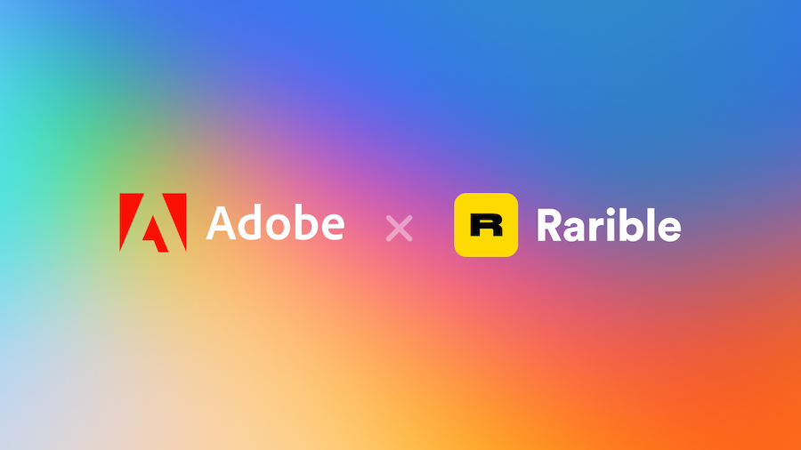 Logos de Adobe y Rarible