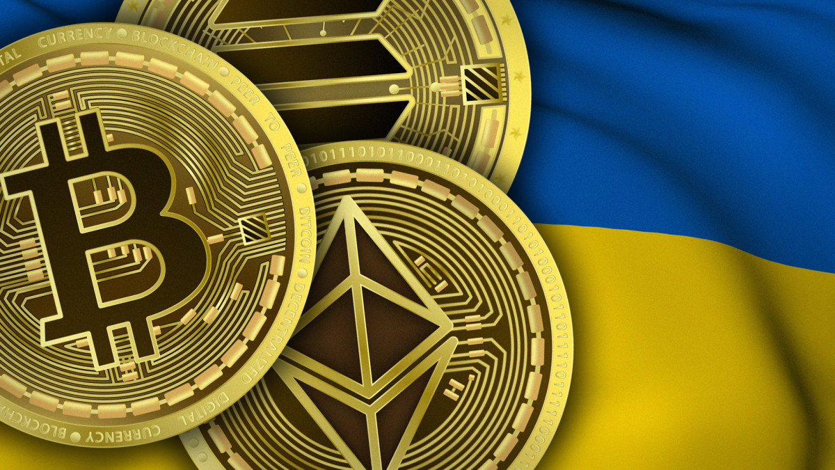 Ucrania recibe donaciones en criptomonedas