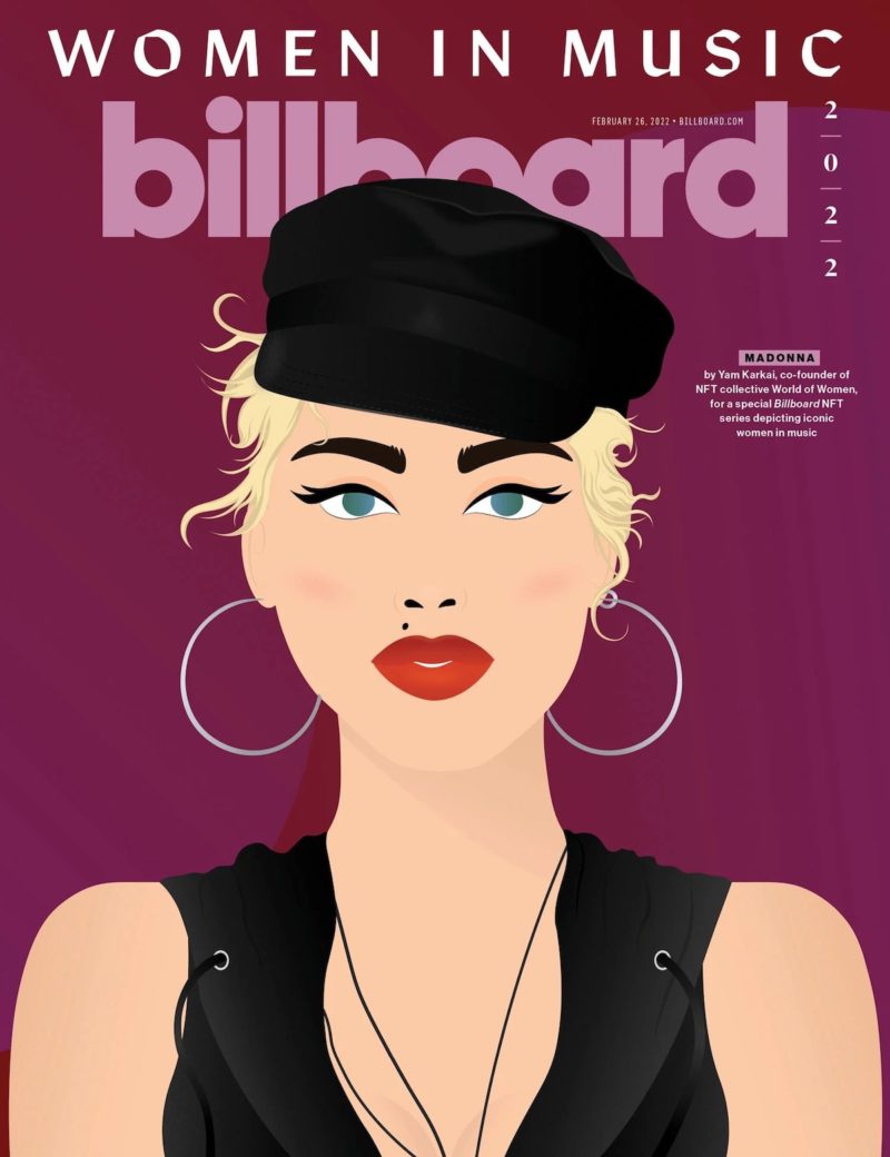 Portada Billboard de Madonna NFT